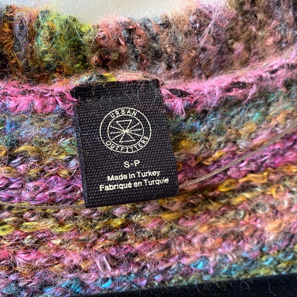 URBAN OUTFITTERS Space-Dye Oversized Rainbow Cardigan - Size S/P - Picture 6 of 9